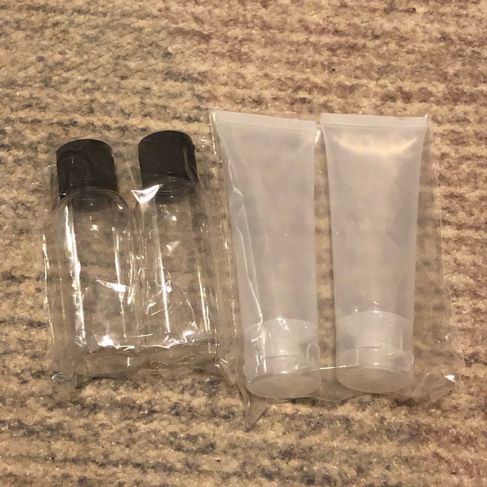 Clear Travel Bottles Set